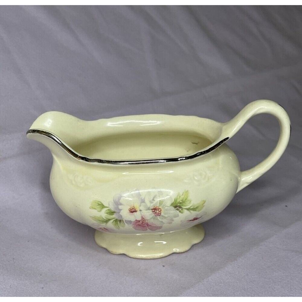 Homer Laughlin Virginia Rose Creamer D47N8 Made In USA